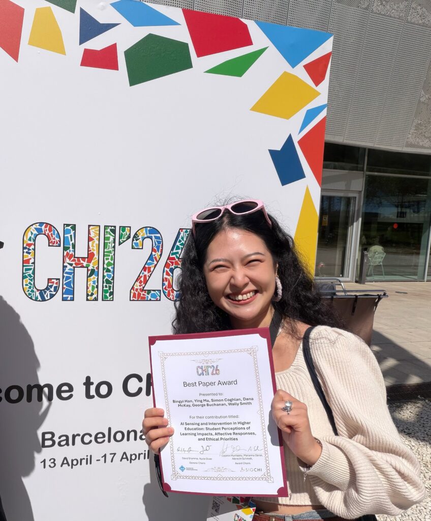 Bingyi’s CHI26 best paper award 👑!