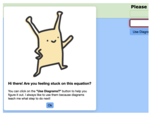 When less is more: Students’ use of diagrams and their perception of diagram use in an AI tutor for algebra learning